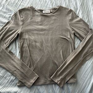 Popular 21 Women's Long Sleeve Top - Gray